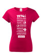 Dámske tričko narodeninové noviny 1974