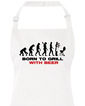Zástera s náprsenkou Narodený pre grilovanie