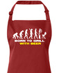 Zástera s náprsenkou Narodený pre grilovanie