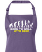Zástera s náprsenkou Narodený pre grilovanie