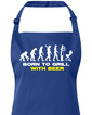 Zástera s náprsenkou Narodený pre grilovanie