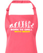 Zástera s náprsenkou Narodený pre grilovanie