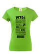 Dámske tričko narodeninové noviny 1975