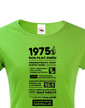 Dámske tričko narodeninové noviny 1975