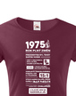 Dámske tričko narodeninové noviny 1975