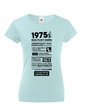 Dámske tričko narodeninové noviny 1975