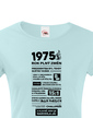Dámske tričko narodeninové noviny 1975