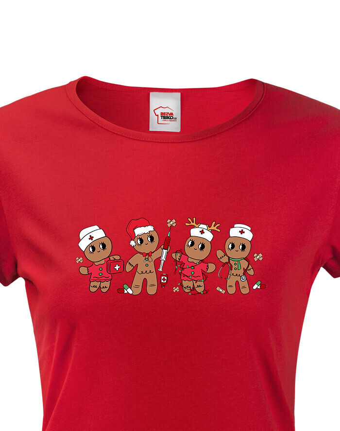Dámske vianočné tričko pre sestričky