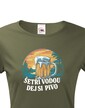 Dámské tričko Šetři vodu, dej si pivo