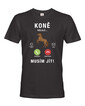 Pánské tričko Kone volajú...