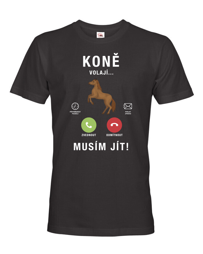 Pánské tričko Kone volajú...