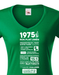 Dámske tričko narodeninové noviny 1975