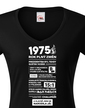 Dámske tričko narodeninové noviny 1975