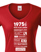 Dámske tričko narodeninové noviny 1975