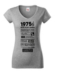 Dámske tričko narodeninové noviny 1975