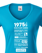 Dámske tričko narodeninové noviny 1975