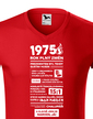 Pánské tričko narozeninové noviny 1975