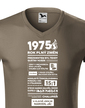 Pánské tričko narozeninové noviny 1975