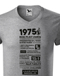 Pánské tričko narozeninové noviny 1975