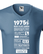 Pánské tričko narozeninové noviny 1975