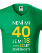 Pánské tričko k 40. narodeninám