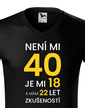 Pánské tričko k 40. narodeninám