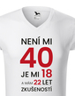 Pánské tričko k 40. narodeninám