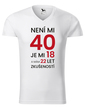 Pánské tričko k 40. narodeninám