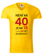 Pánské tričko k 40. narodeninám