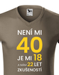 Pánské tričko k 40. narodeninám
