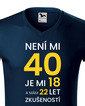 Pánské tričko k 40. narodeninám