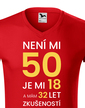 Pánské tričko k 50. narodeninám