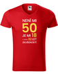 Pánské tričko k 50. narodeninám
