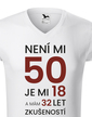 Pánské tričko k 50. narodeninám
