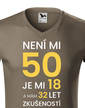 Pánské tričko k 50. narodeninám