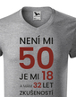 Pánské tričko k 50. narodeninám