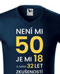 Pánské tričko k 50. narodeninám