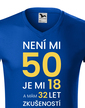 Pánské tričko k 50. narodeninám