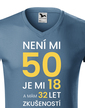 Pánské tričko k 50. narodeninám