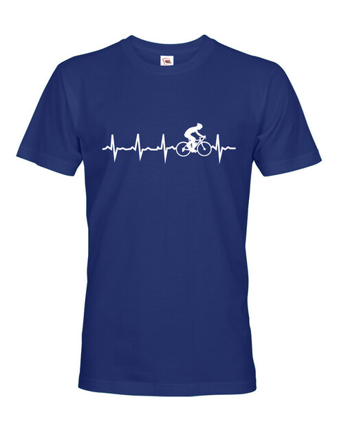 Pánske tričko tep cyklistu