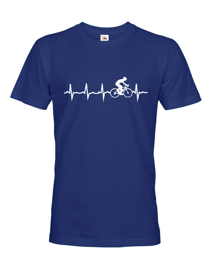 Pánske tričko tep cyklistu