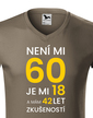 Pánské tričko k 60. narodeninám