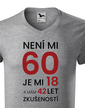 Pánské tričko k 60. narodeninám
