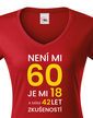 Dámske tričko k 60. narodeninám