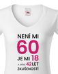 Dámske tričko k 60. narodeninám
