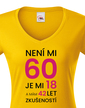 Dámske tričko k 60. narodeninám