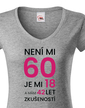 Dámske tričko k 60. narodeninám