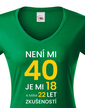Dámske tričko k 40. narodeninám
