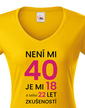 Dámske tričko k 40. narodeninám