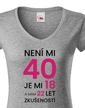 Dámske tričko k 40. narodeninám